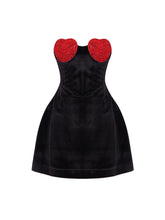 Sayra Heart Embellished Mini Dress