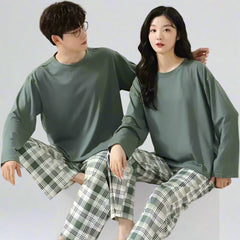 Gulleiâ„?Matching His and Hers Sleepwear PJs Set 100% Cotton