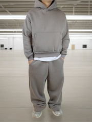 Completo tuta hoodie fondo largo uomo ferro