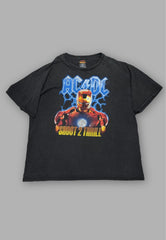 T shirt Vintage Iron Man ACDC tg XL