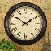 Vintage Silent Wall Clock �12" Roman/Arabic (Non-Ticking)