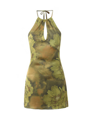 Matilda Backless Halter Mini Dress