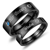 Custom Name Promise Rings for Couple