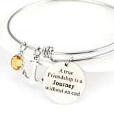 Birthstone BFF Charm Bracelet Birthday Gift for Girls