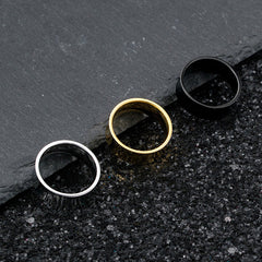 Personalized Promise Ring for Him 8mm Titanium