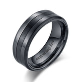 Cute Matte Engraved Ring for Men