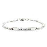 Personalized Engraved Bracelet - Unique Gift for Her