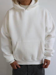 Felpa Basic hoodie bianca
