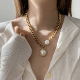 Collana donna perle lunga
