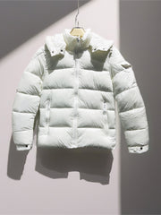 Piumino puffer lucido drip ragazzo bianco