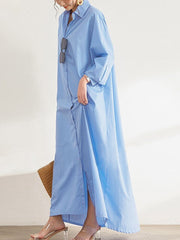 Versatile Long Sleeve Dress Loose Big Size