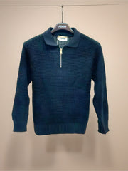 Polo Maglia bambino zip nero