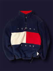 Tommy Hilfiger padded bomber sweatshirt zip neck size XL