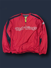 Red Wigs 3/4 zip sweatshirt size m
