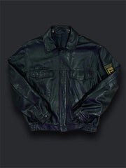 Vintage Polizei leather jacket size 52