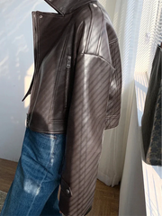 Giacca Biker Oversize