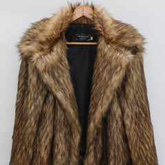 Natural long ecological fur for women