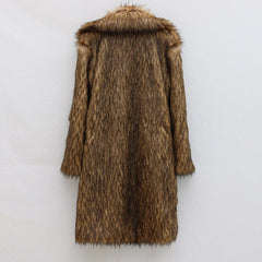 Natural long ecological fur for women