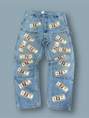 Pantalone Carhartt dollari vintage tg 38x32