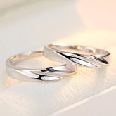 Matching Simple Wedding Bands with Names Engraved