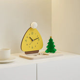 Nordic Christmas Silent Pedestal Clock