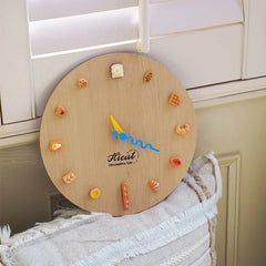 Bakery Themed 3D Analog Silent Wall Clock - Eco-Friendly Kitchen & Dining Decor