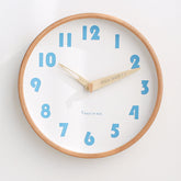 Classroom Silent Wall Clock �Solid Wood, 12" (Non-Ticking)