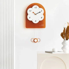 Gulleiâ„?Flower Shaped Wall Decoration Pendulum Clock