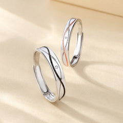 Personalized Matching Rings Set for Couples (Adjustable size)