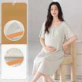 Padded Bra Long Shirt Maternity Sleepwear