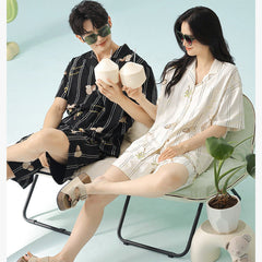 Gulleiâ„?Matching Pajamas Set Short Sleeve 100% Cotton