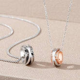 Engraved Matching Rings Couple Jewelry Set