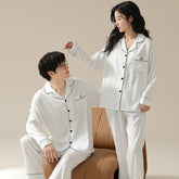 Matching Silky Pajamas Set for Married Couples