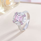 Lab Created Pink Diamond Promise Ring