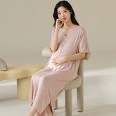 Organic Cotton Maternity & Nursing Pjs with Built-in Breast Pads