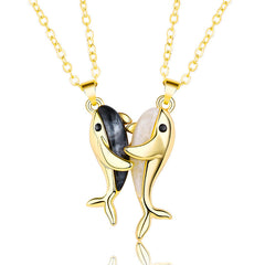 Magnetic Couple Necklaces Gift Set for Dolphin Lovers