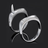 Gulleiâ„?Hidden Blade Self Defense Ring - Stainless Steel for Women & Men