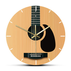 Wall Deco Clock Gift for Guitarist