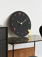 Gulleiâ„?Cute Pacman Style Analog Silent Wall Clock