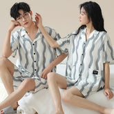 Modal Shorts Summer Pajamas Set for Couples