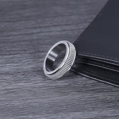 Custom Engraved Unisex Fidget Spinner Ring