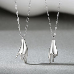Holding Hands Promise Necklaces Set for 2