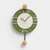 Pom-Pom Silent Wall Clock �Eco-Friendly, Artistic Design