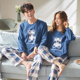 Cute Bear Couple Pajamas: Matching Plaid PJs for All Seasons