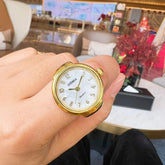 Gulleiâ„?Fully Functional Real Dial Ring Watch - Adjustable Size