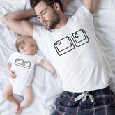 Copy Paste New Dad Matching Tshirts Set