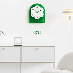 Gulleiâ„?Flower Shaped Wall Decoration Pendulum Clock