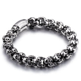 Custom Engraved Skull Retro Bracelet for Men