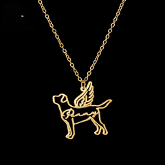 Dog Memorial Name Necklace