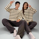 Organic Cotton Matching Pajamas for Couples - Soft Loungewear